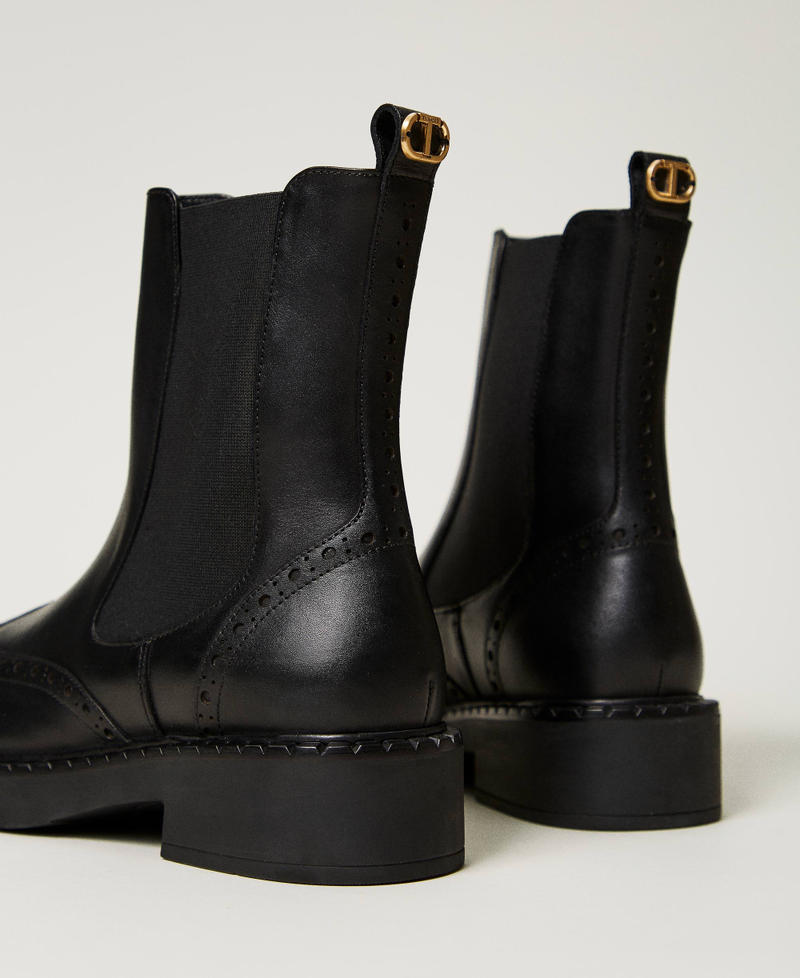 Scee by twin set Stivaletti chelsea in pelle Shopping Online
