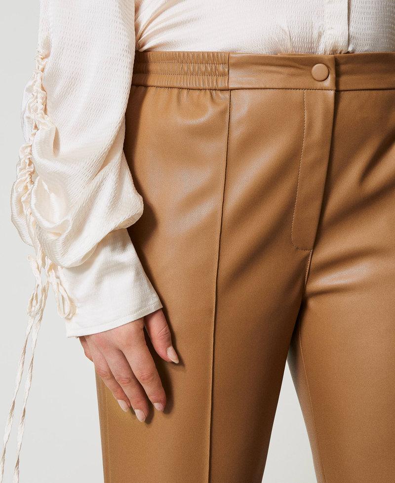 Scee by twin set Pantaloni effetto pelle con elastico Convenienza