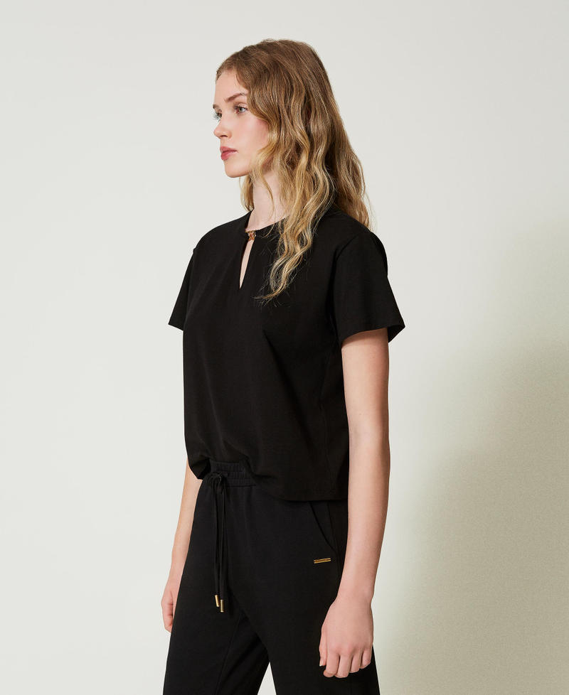 Scee by twin set T-shirt con morsetto a cuore Offerta