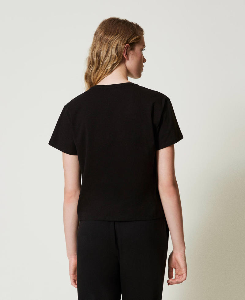 Scee by twin set T-shirt con morsetto a cuore Offerta