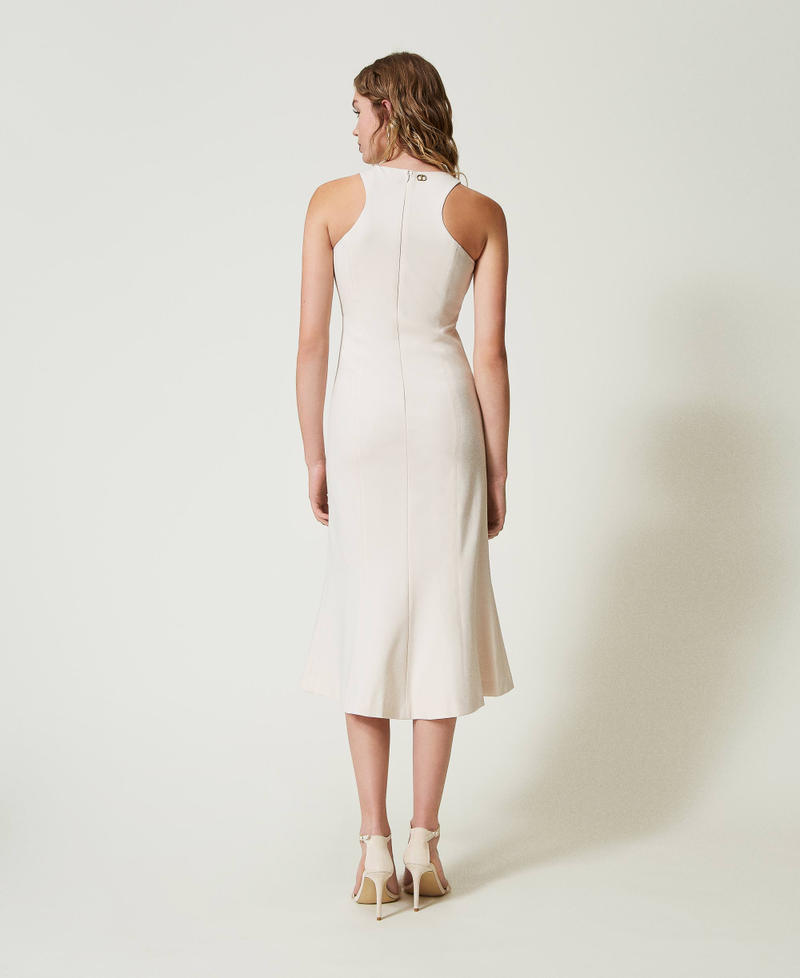 Scee by twin set Abito longuette con scollatura all'americana Online