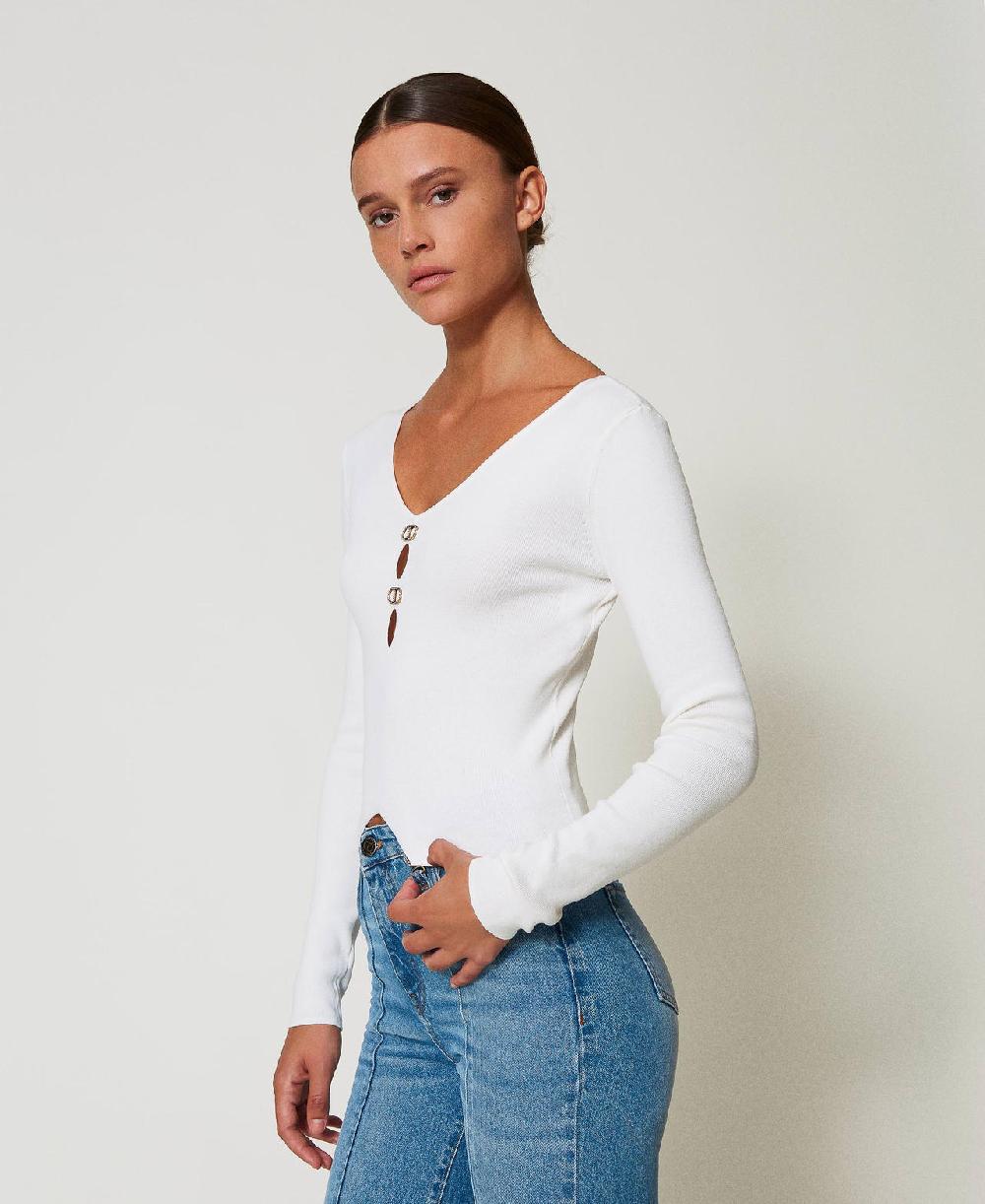 Scee by twin set Maglia doppio uso con Oval T Saldi