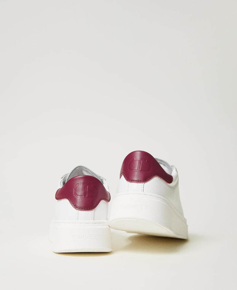 Scee by twin set Sneakers in pelle con logo In Linea