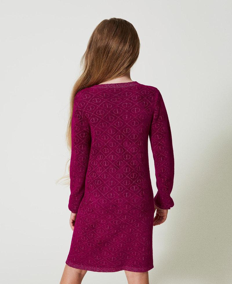 Scee by twin set Abito corto in maglia jacquard con Oval T Qualità