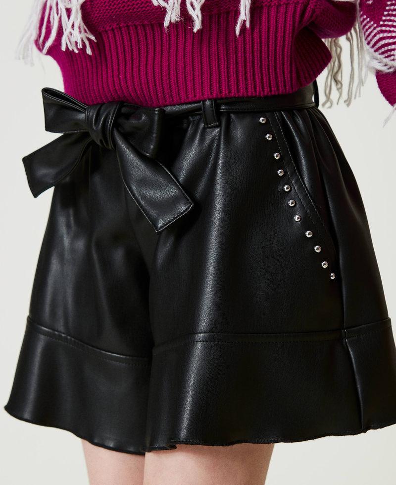 Scee by twin set Shorts flare con borchie Vendita