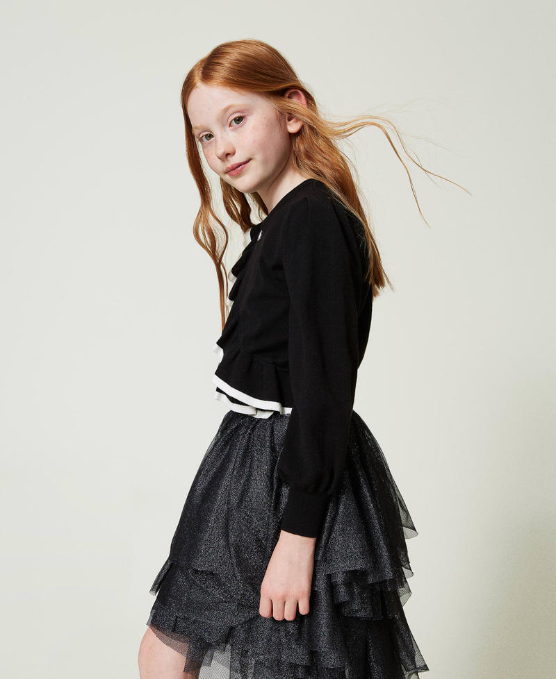 Scee by twin set Maglia regular con doppia balza Offerte