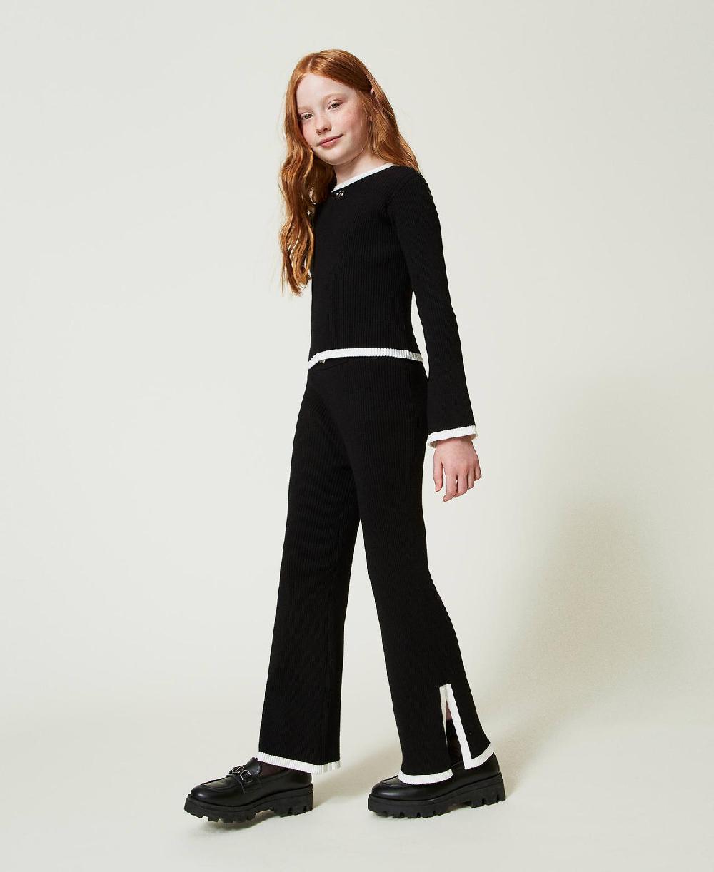 Scee by twin set Maglia e pantaloni ampi a costine Hotsell