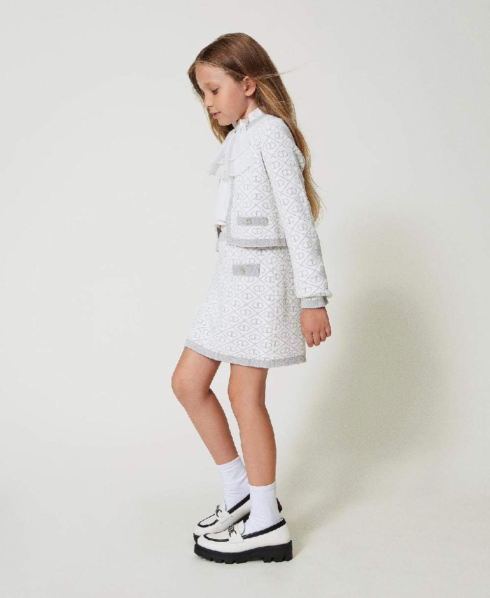 Scee by twin set Giacca in maglia jacquard con Oval T I Più Venduti