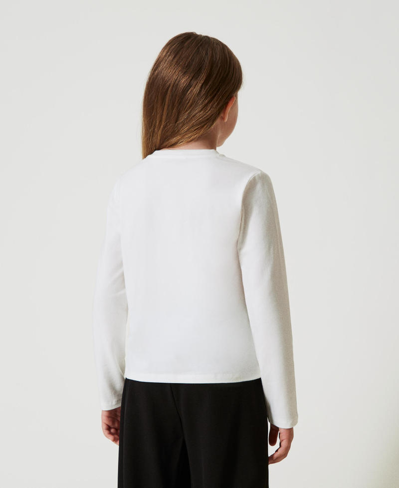 Scee by twin set T-shirt cropped con logo ricamato Negozio