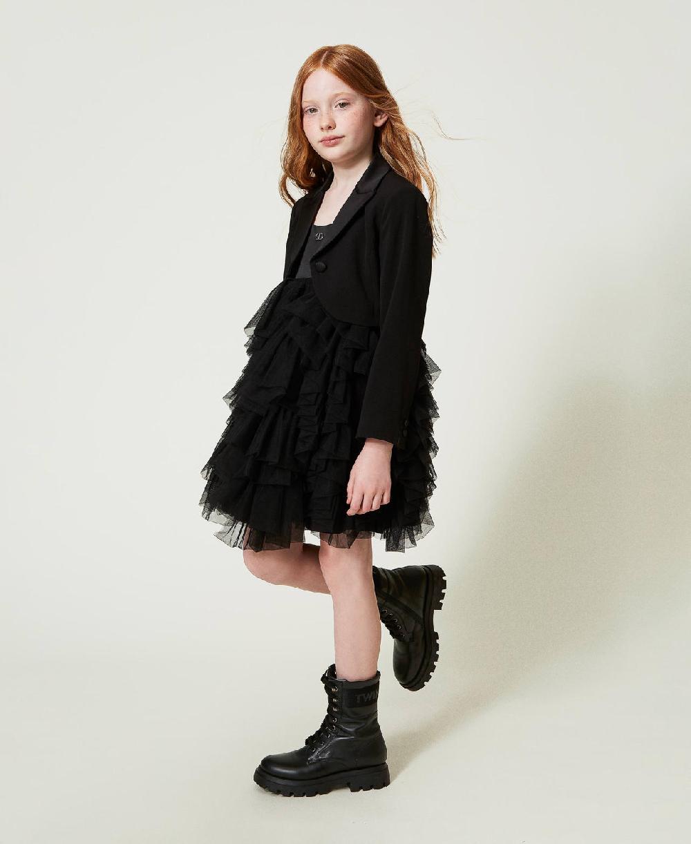 Scee by twin set Giacca spencer in flanella Moda