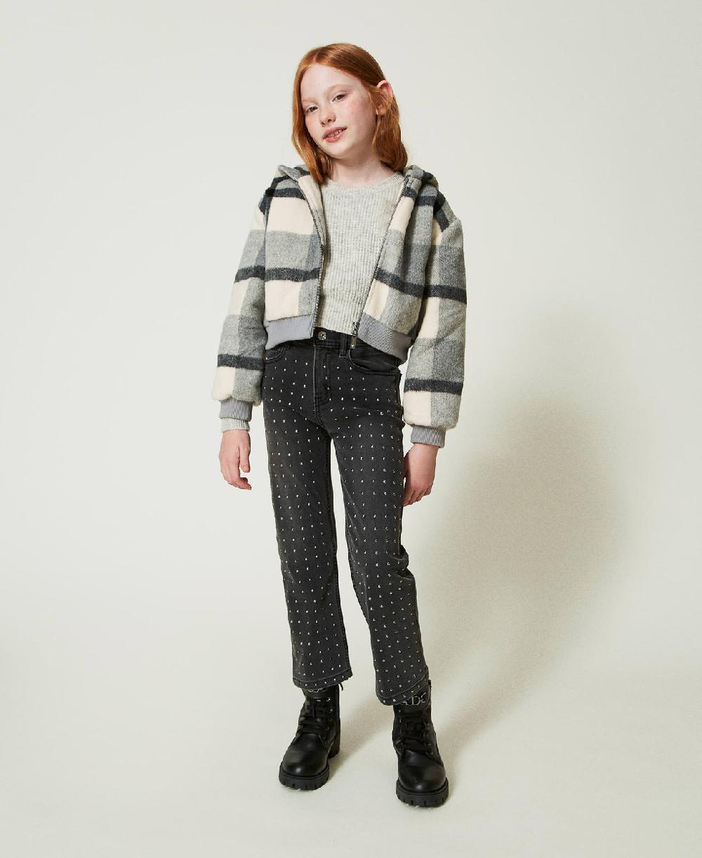 Scee by twin set Bomber in panno check Offerta speciale