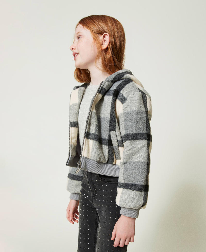 Scee by twin set Bomber in panno check Offerta speciale