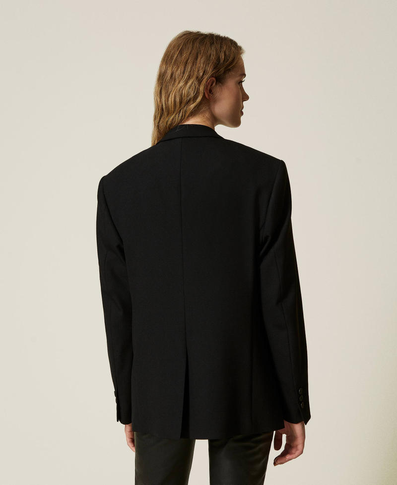 Scee by twin set Giacca blazer sartoriale in serge misto lana Lightning offer