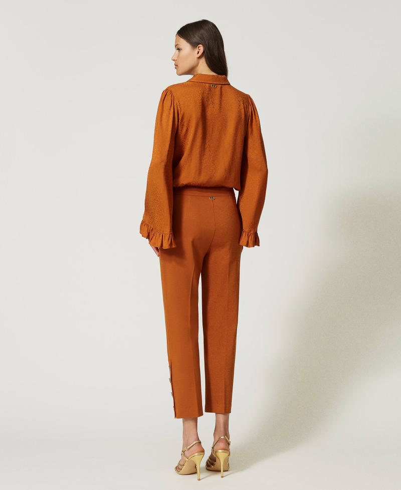 Scee by twin set Pantaloni cropped con bottoni Nuovi prodotti