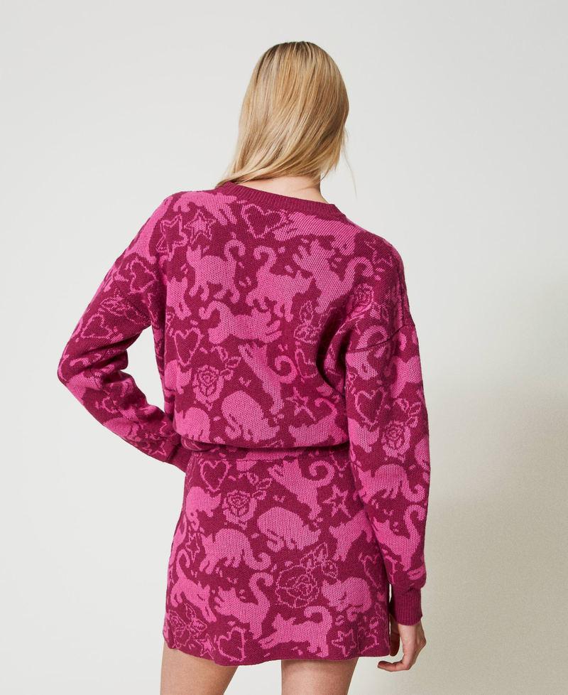 Scee by twin set Minigonna jacquard in filato Treeblend Super Saving Price