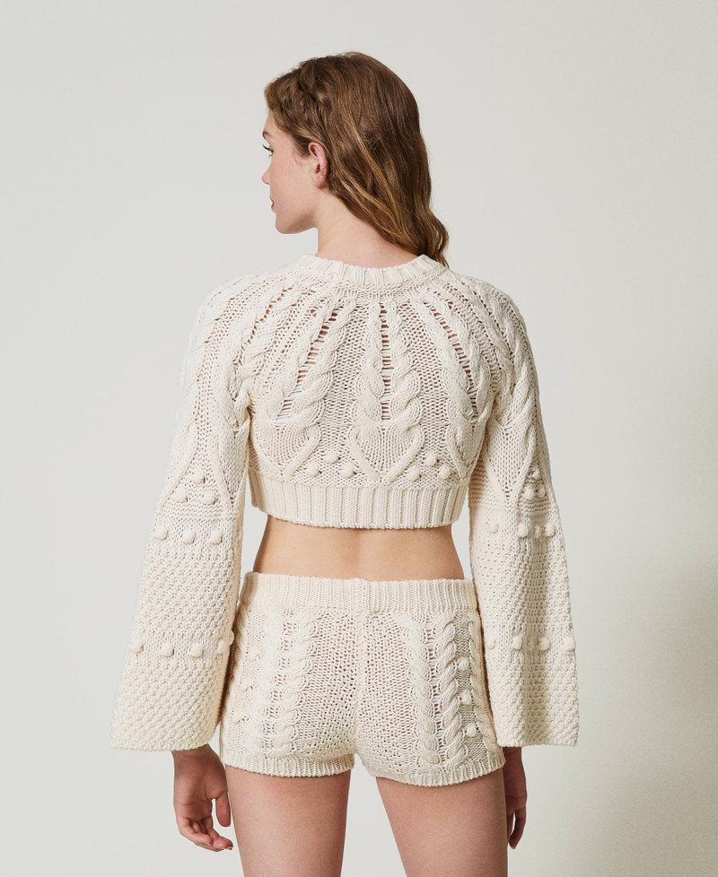 Scee by twin set Maglia cropped in lana Fino al 60% di sconto