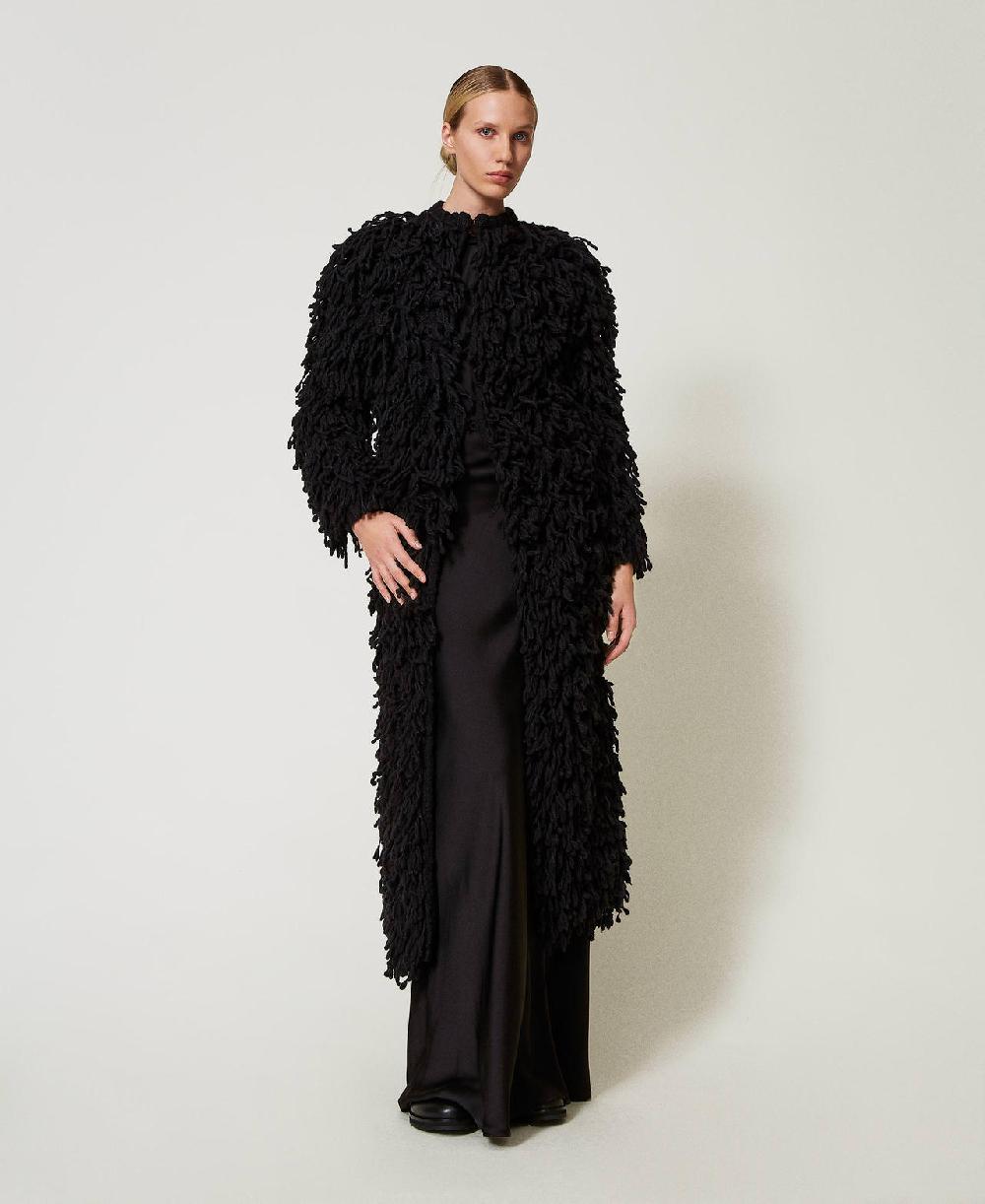 Scee by twin set Cappotto 'Elizabeth' in maglia bouclé Sostegno trimestrale
