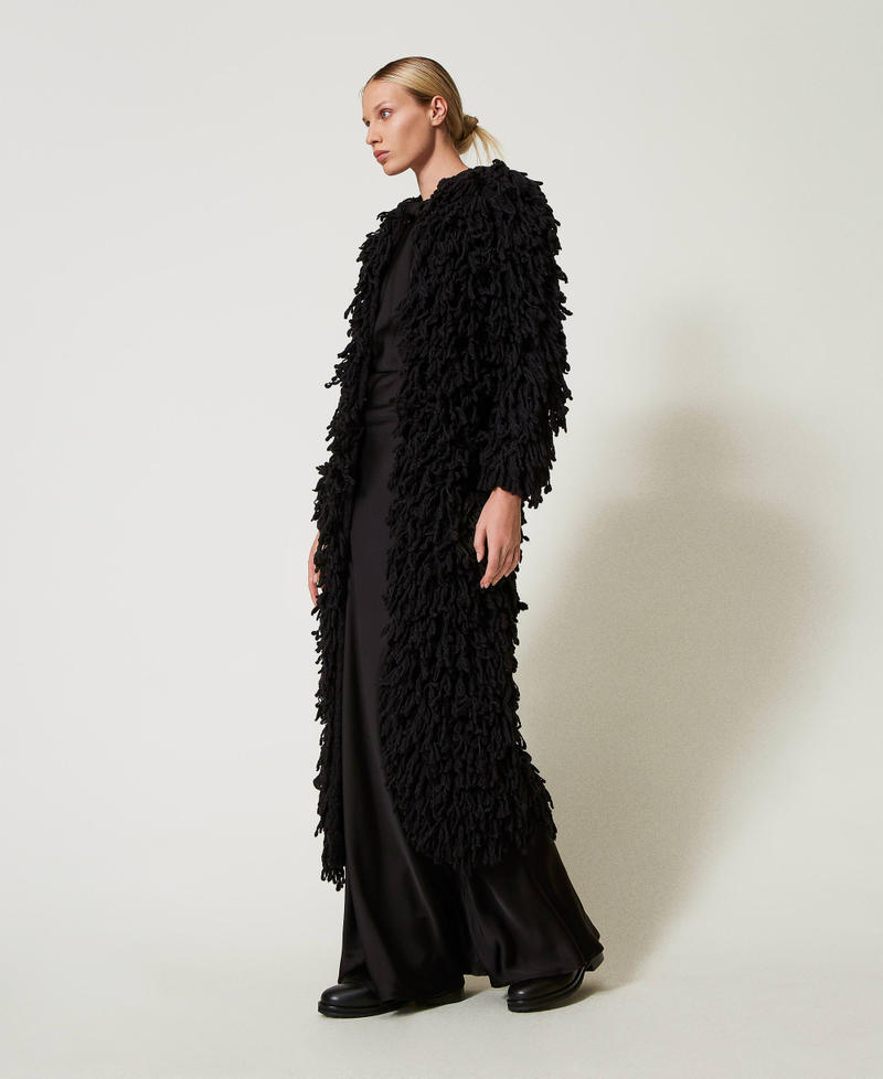 Scee by twin set Cappotto 'Elizabeth' in maglia bouclé Sostegno trimestrale