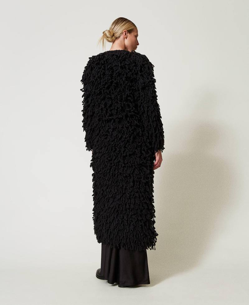 Scee by twin set Cappotto 'Elizabeth' in maglia bouclé Sostegno trimestrale