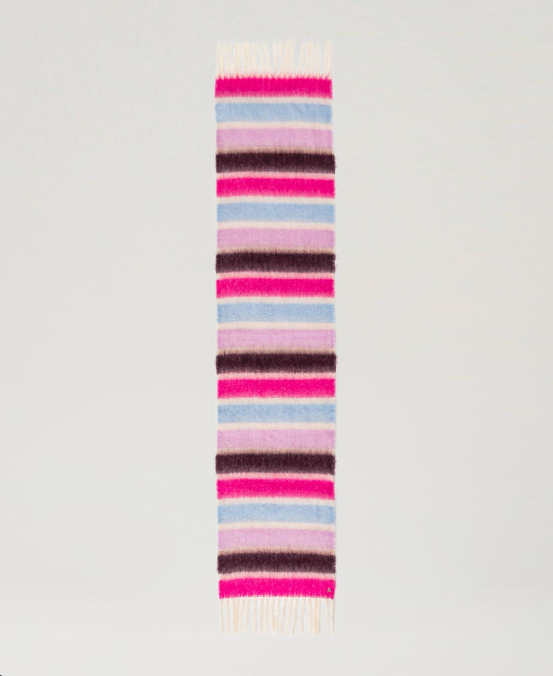 Scee by twin set Sciarpa a righe multicolor con frange Sconti questo mese