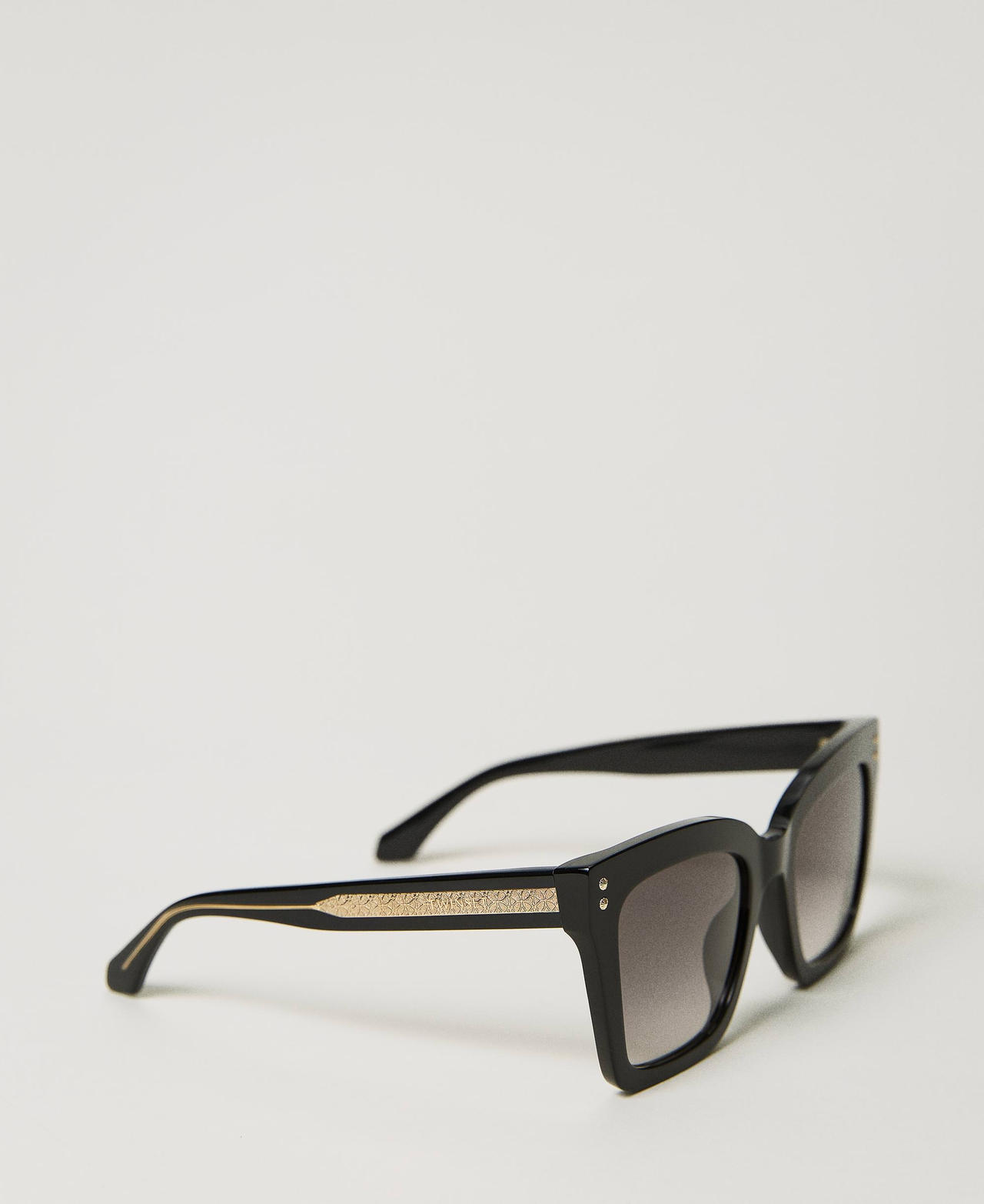 Scee by twin set Occhiali da sole squadrati con borchiette Promozione Limitata