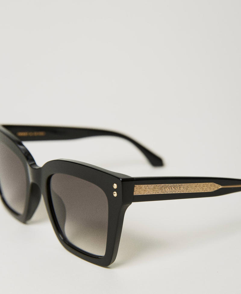 Scee by twin set Occhiali da sole squadrati con borchiette Promozione Limitata