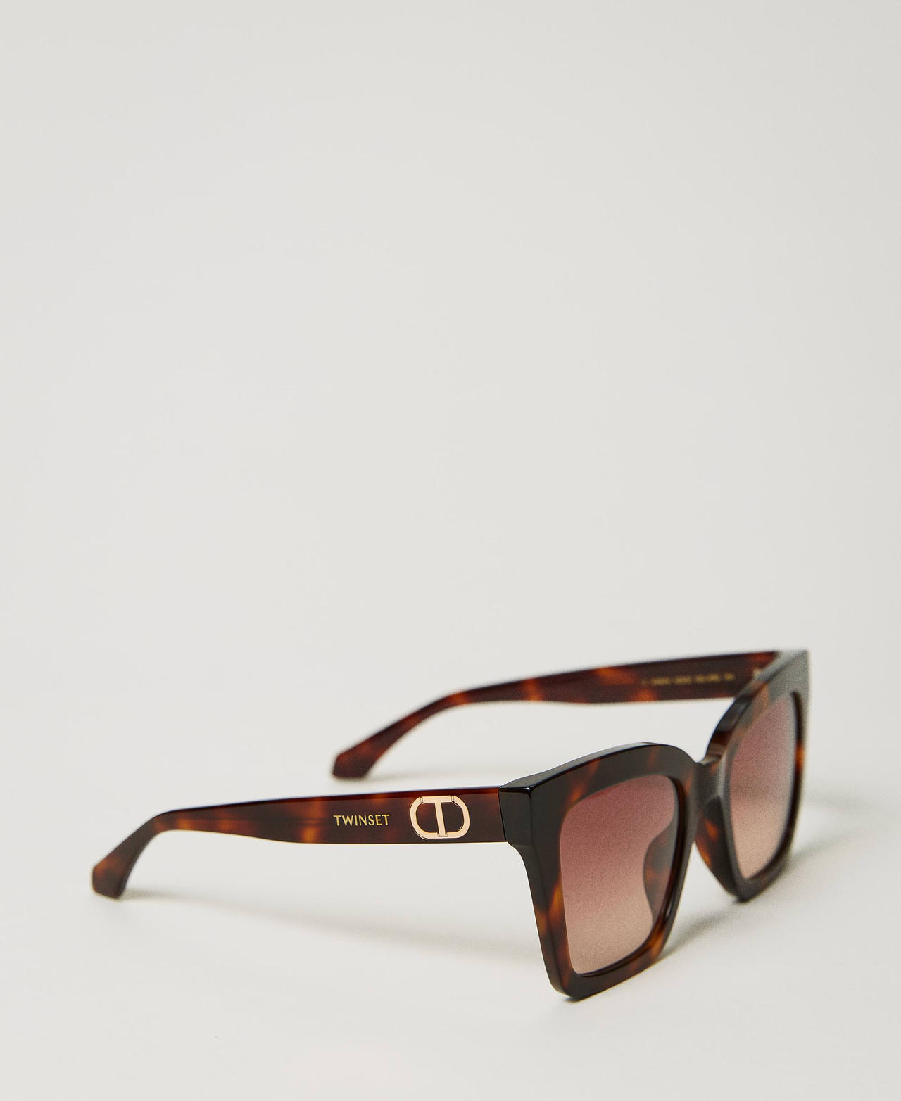 Scee by twin set Occhiali da sole squadrati tortoise Negozio