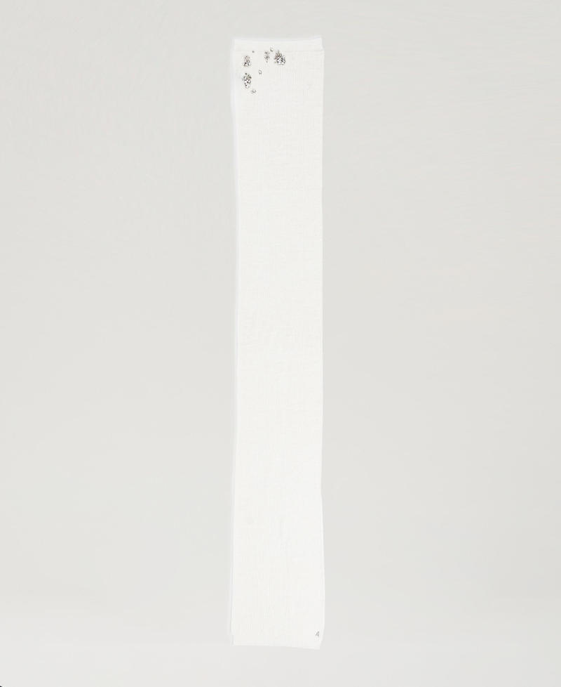 Scee by twin set Sciarpa con ricami e logo Negozio online di fabbrica
