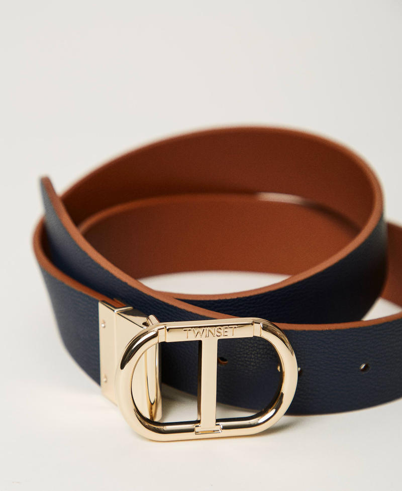 Scee by twin set Cintura reversibile con fibbia Oval T a scatto Comprare a buon mercato