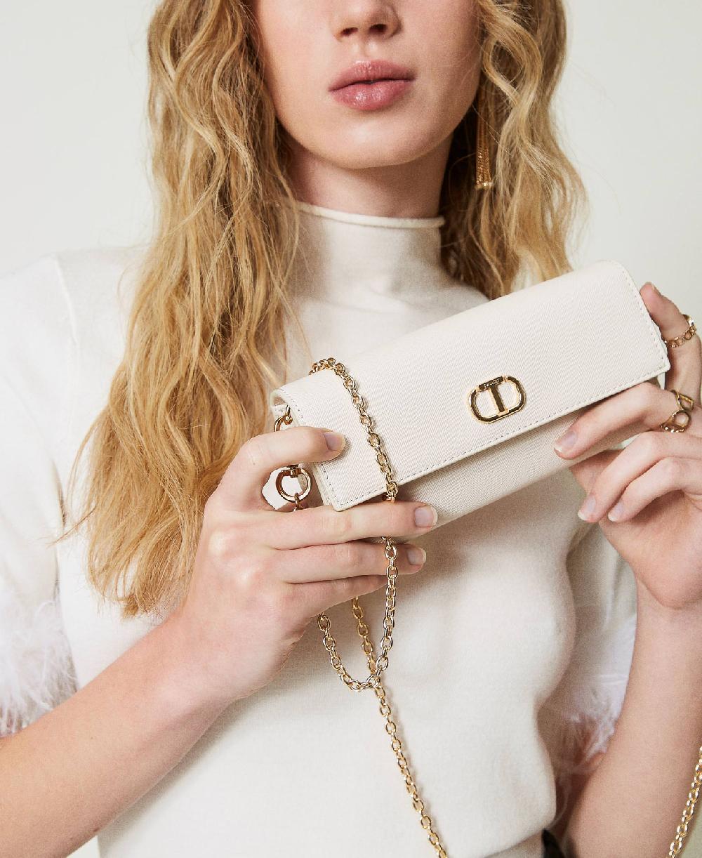 Scee by twin set Portafoglio con tracolla e Oval T Shopping online