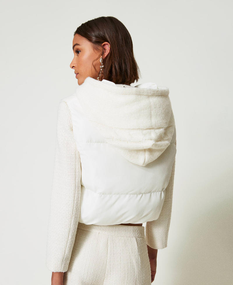 Scee by twin set Gilet imbottito con trecce Offerta per la Festa della Mamma
