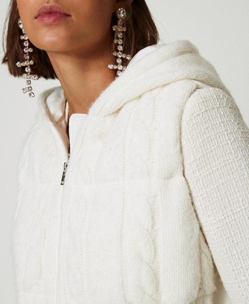 Scee by twin set Gilet imbottito con trecce Offerta per la Festa della Mamma