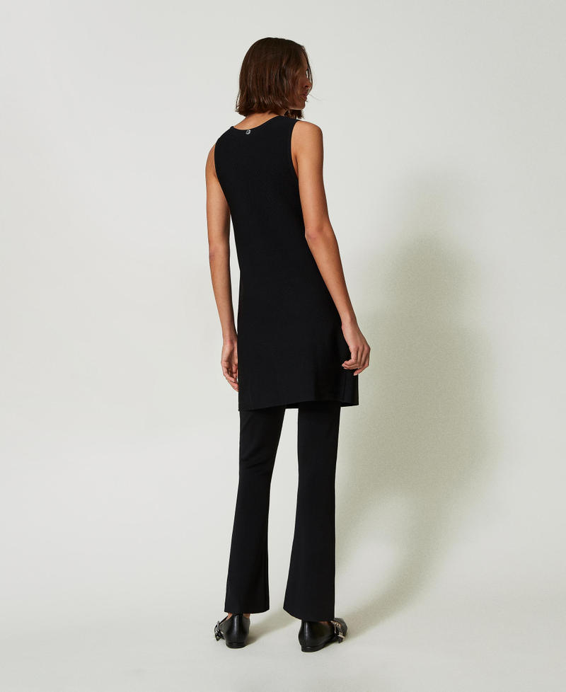 Scee by twin set Pantaloni flare in maglia Online Outlet