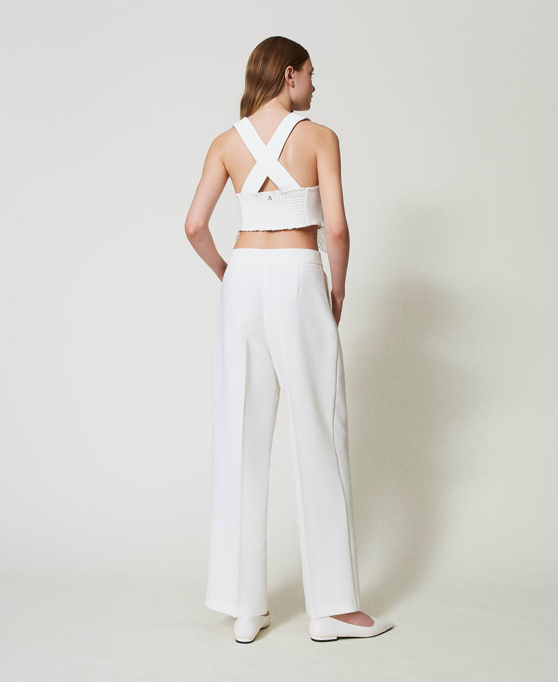 Scee by twin set Pantaloni a palazzo con pieghe Offerte esclusive