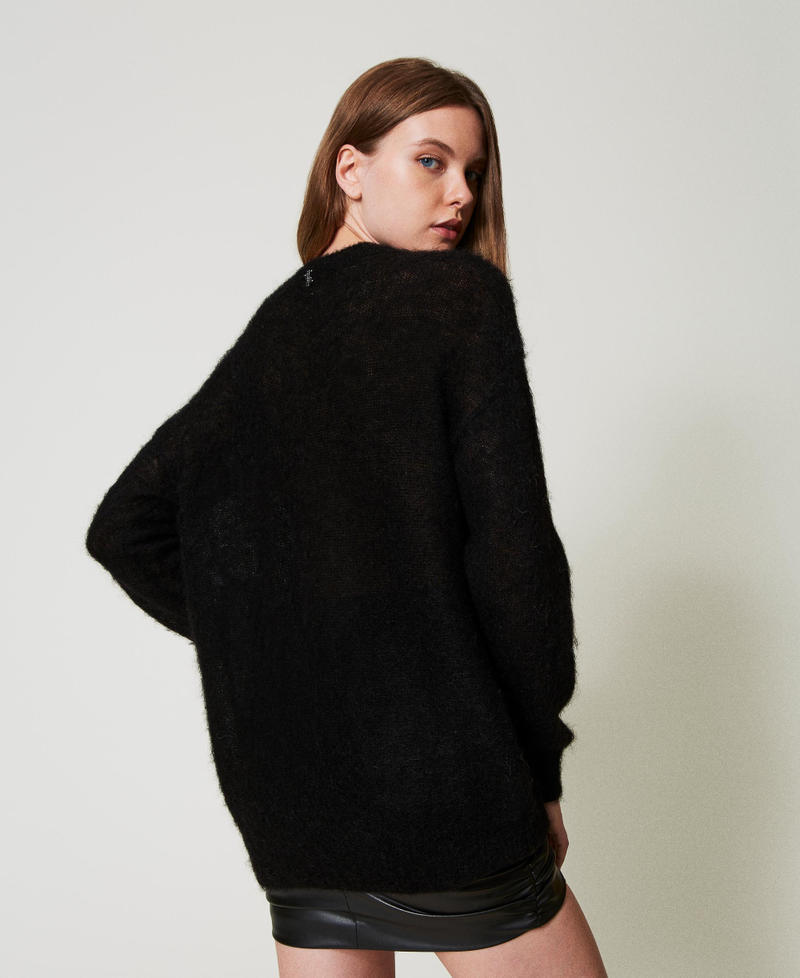Scee by twin set Maglia MYFO in lana e mohair Nuovi prodotti