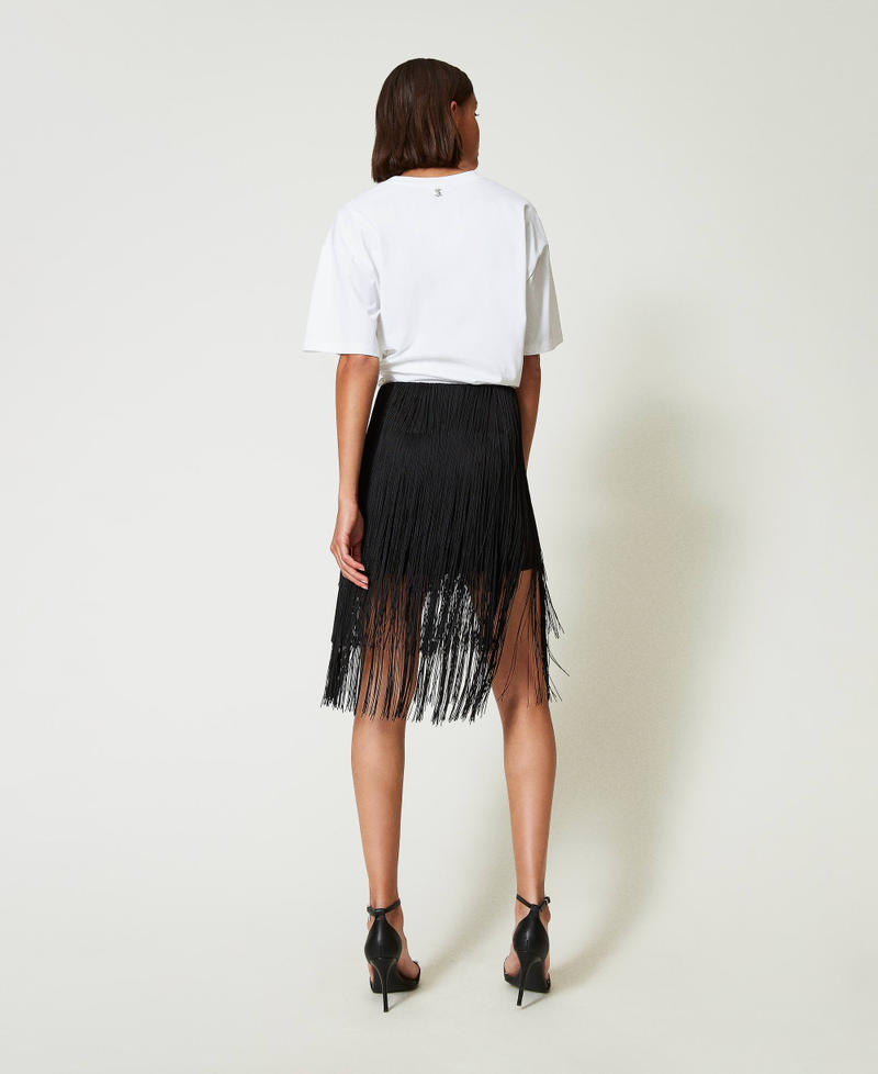 Scee by twin set Minigonna MYFO con frange Offerte speciali