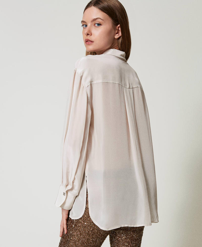 Scee by twin set Camicia MYFO in satin Enormi risparmi