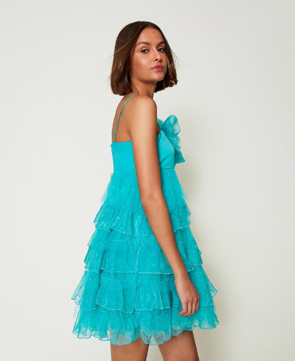 Scee by twin set Abito corto in tulle e organza Sconti VIP