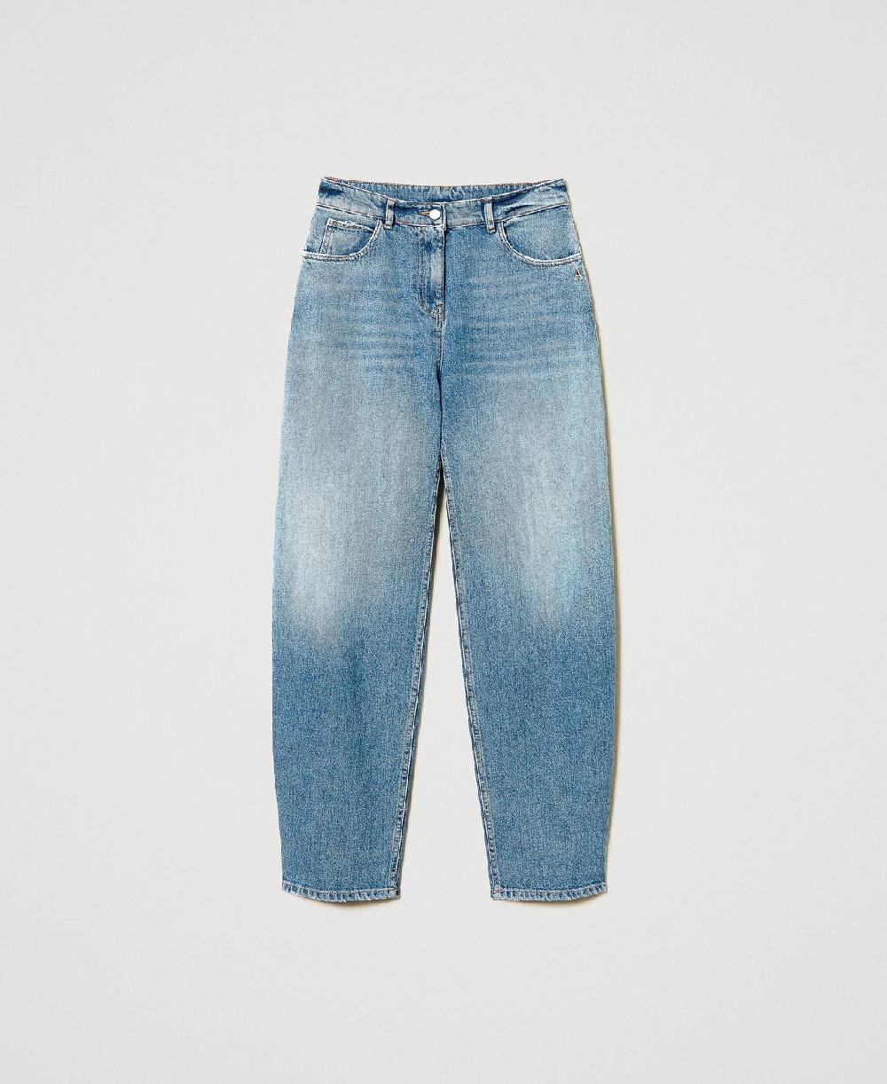 Scee by twin set Jeans carrot fit cinque tasche Ultimi due giorni