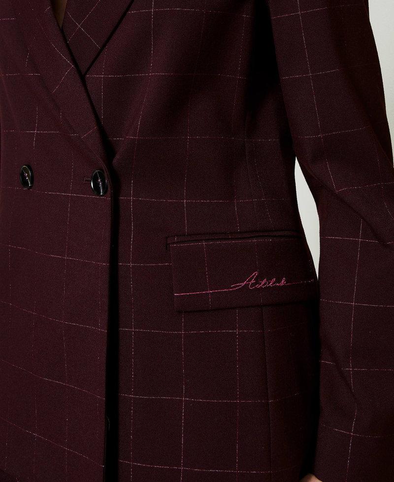 Scee by twin set Giacca blazer check con lurex Fino al 55% di sconto