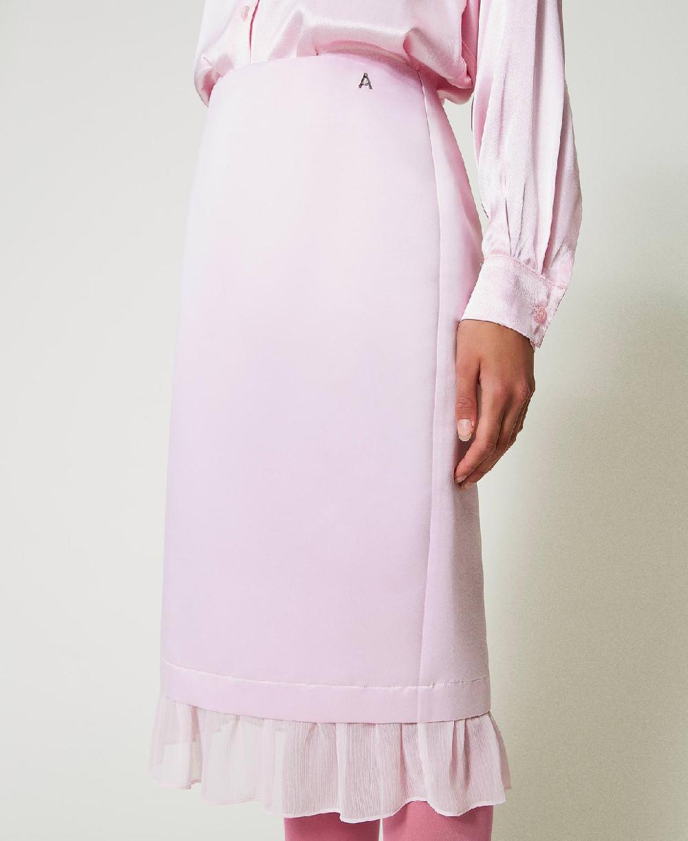 Scee by twin set Gonna longuette in duchesse Super sconto