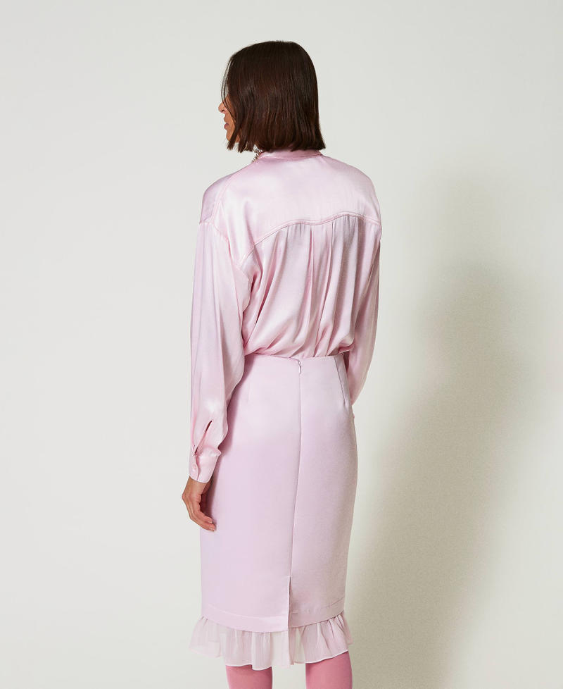 Scee by twin set Gonna longuette in duchesse Super sconto