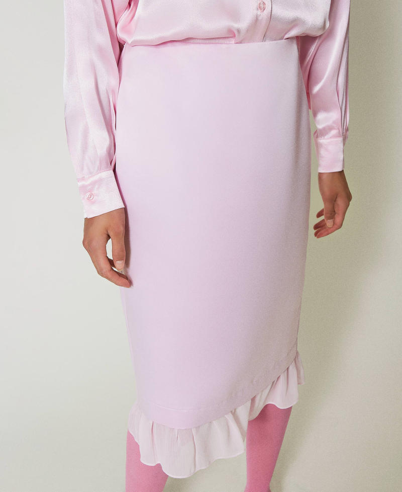 Scee by twin set Gonna longuette in duchesse Super sconto