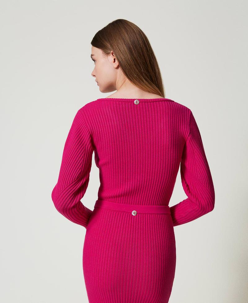 Scee by twin set Maglia fitted a coste Enormi sconti