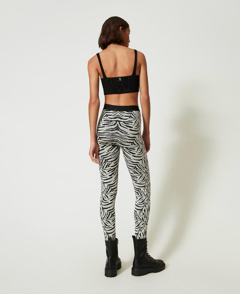 Scee by twin set Leggings MYFO in maglia jacquard Officina