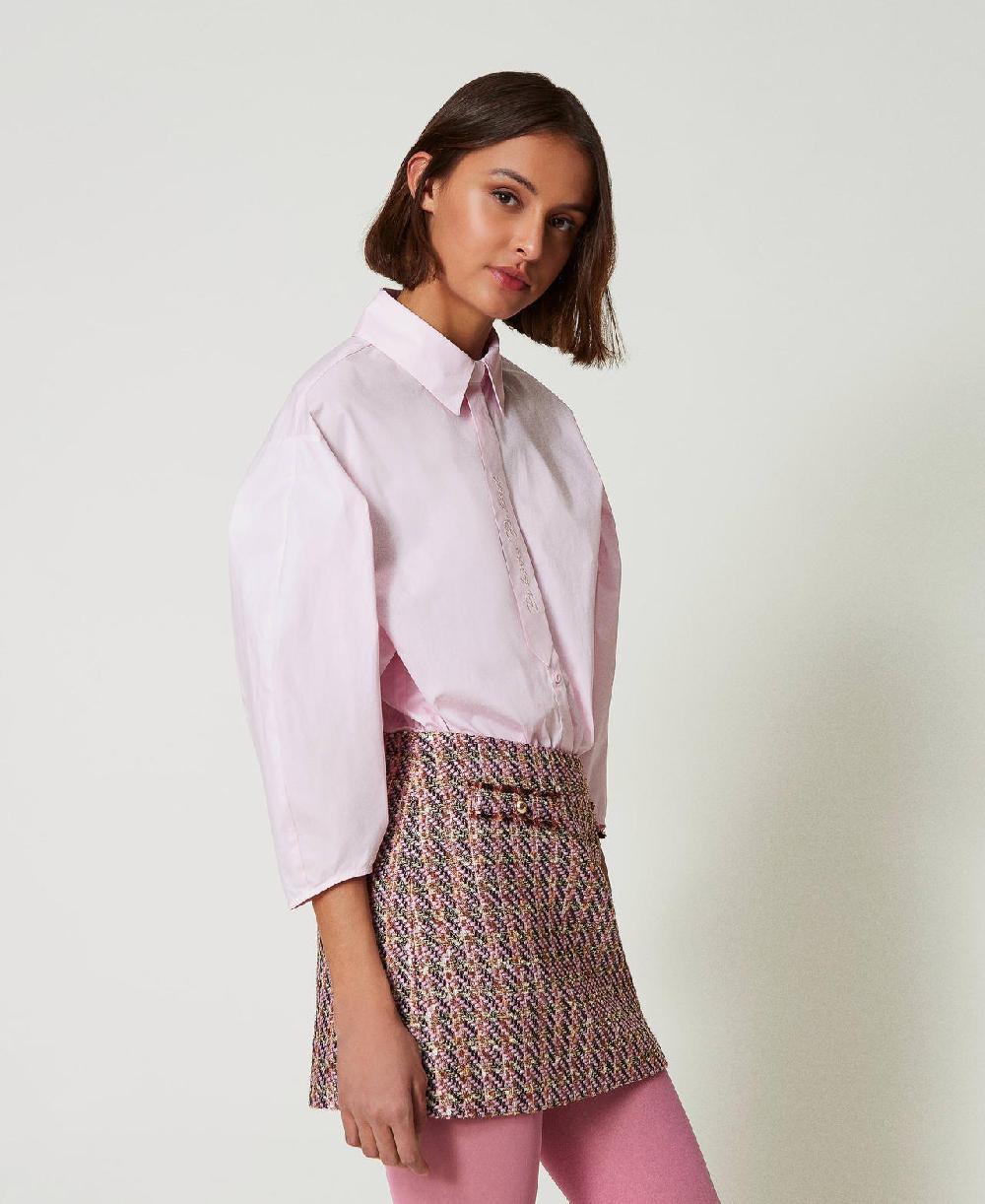 Scee by twin set Camicia boxy con cravattino Limitato a 3 giorni