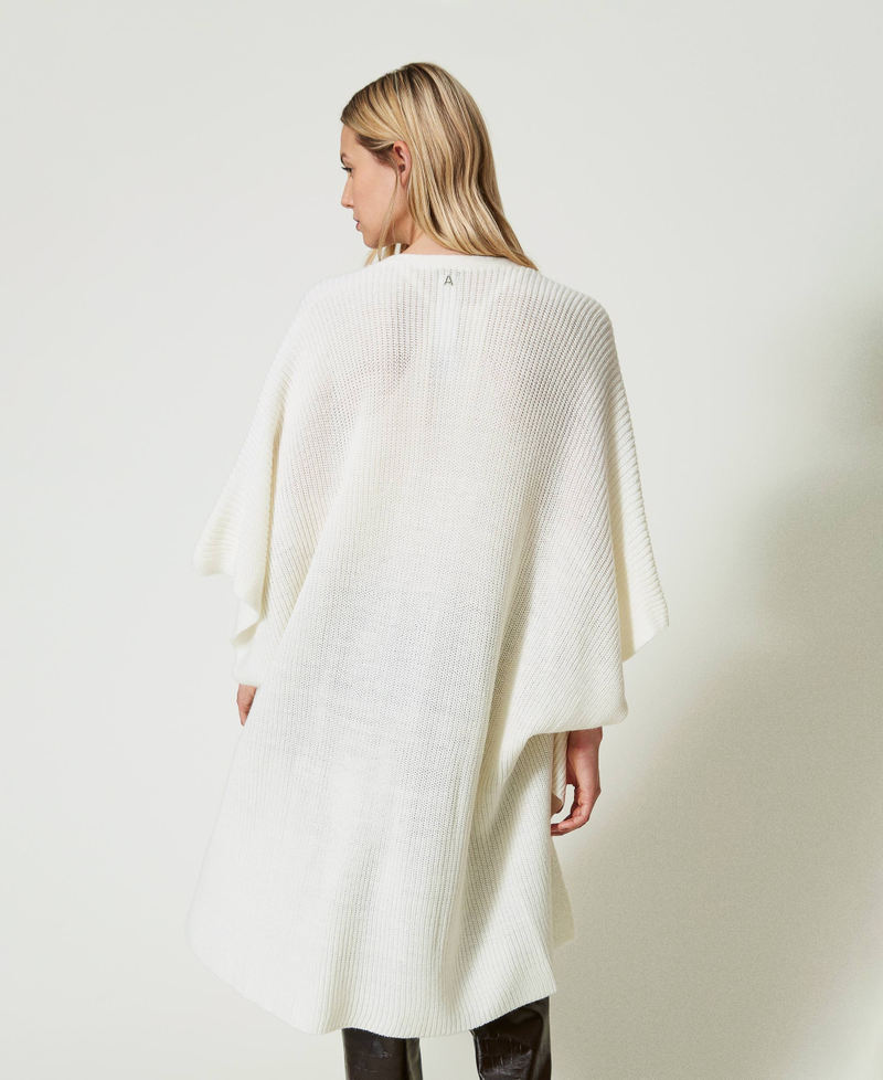 Scee by twin set Poncho in maglia con ricami Vendita