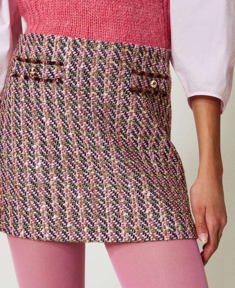 Scee by twin set Minigonna in bouclé e lurex Spedizione Gratuita