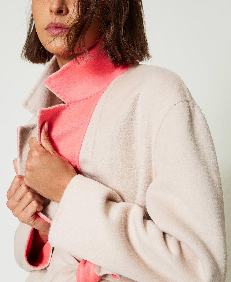 Scee by twin set Cappotto reversibile MYFO in panno misto lana Acquista Ora
