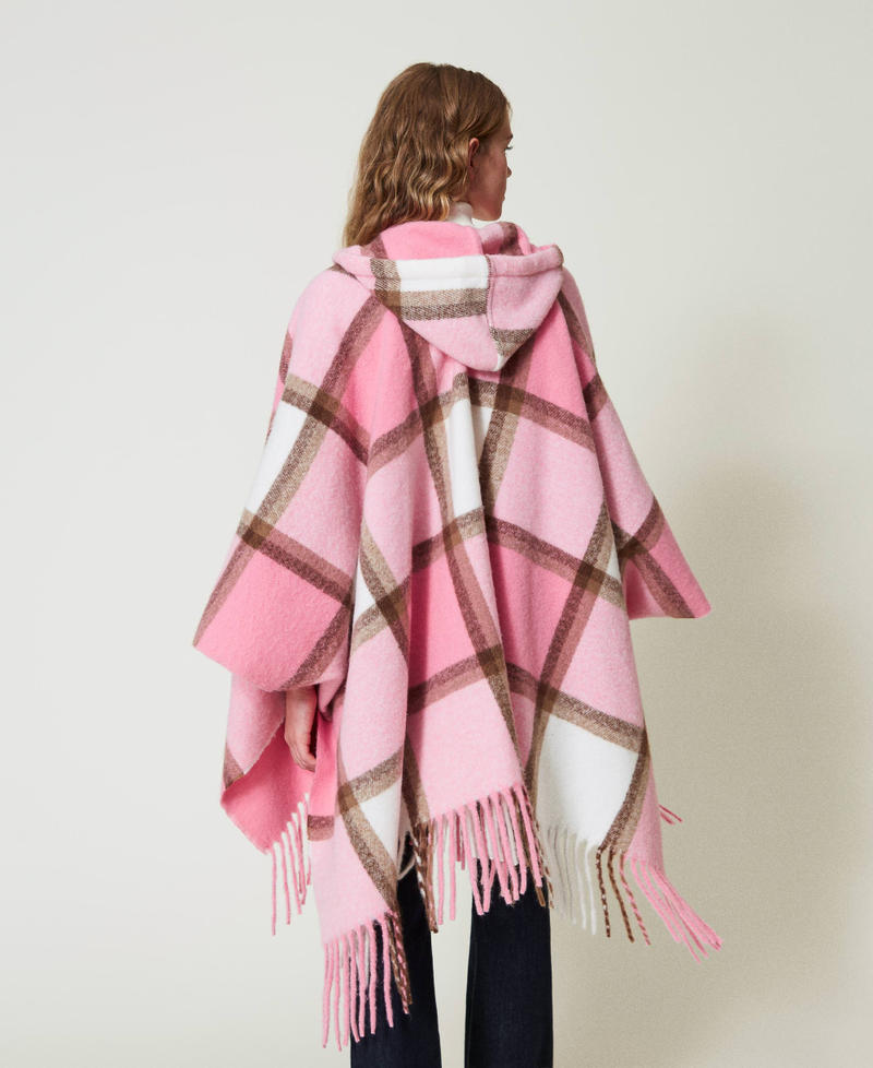 Scee by twin set Poncho in panno con frange Promozione Limitata